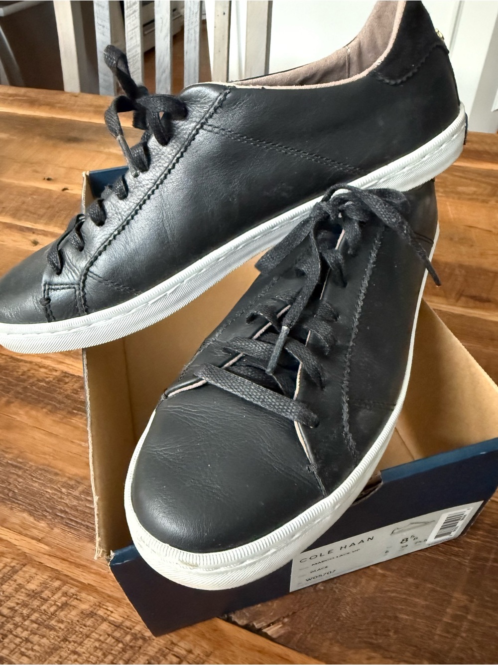 Cole Haan Margo Lace Up Black Sneaker